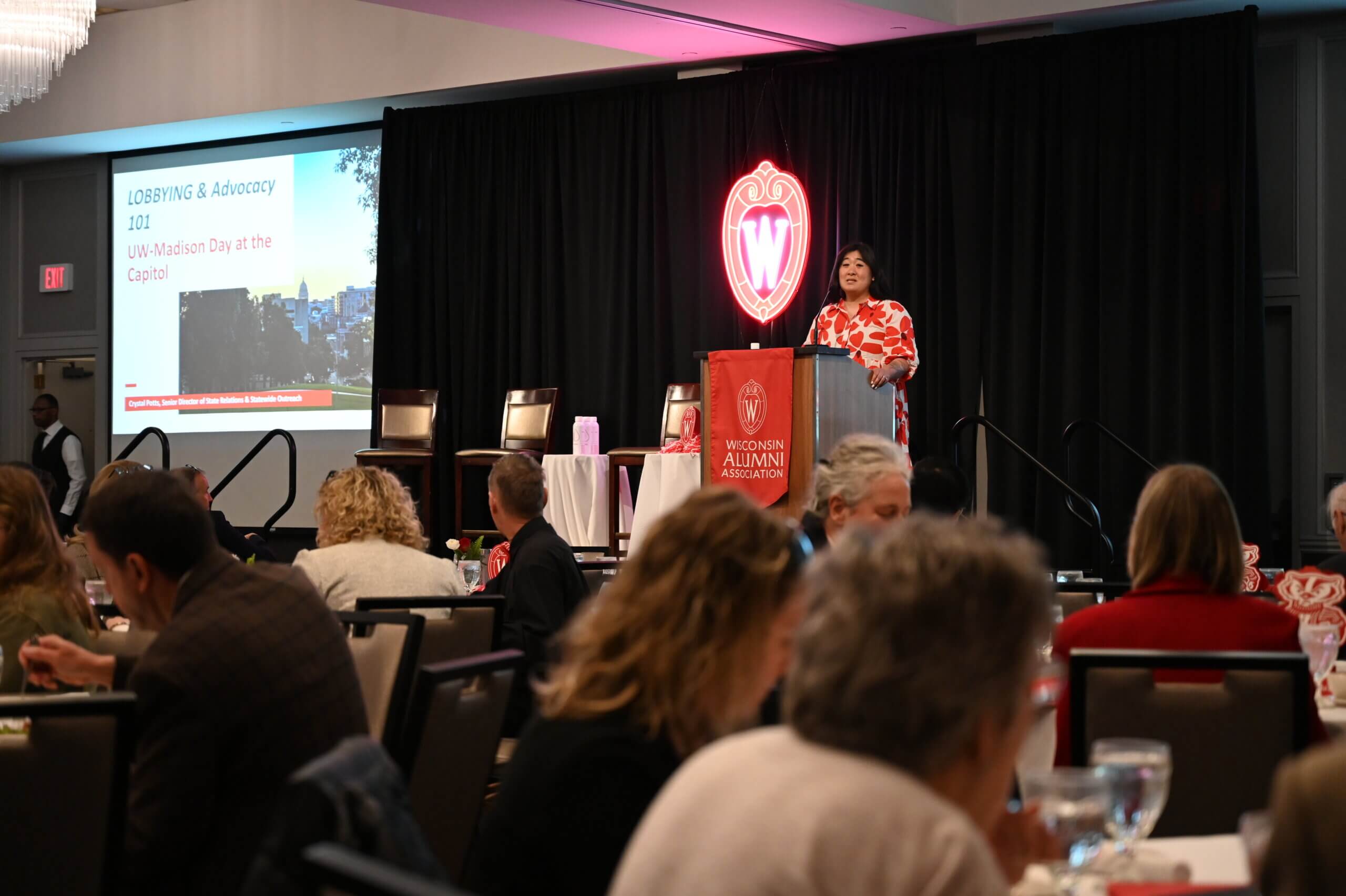 Crystal Potts at UW-Madison Day at the Capitol event