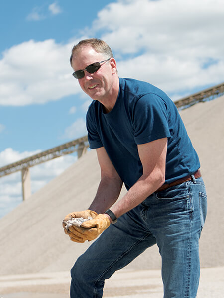 Chris Larson '86 runs Eau Claire's Wissota Sand & Gravel.