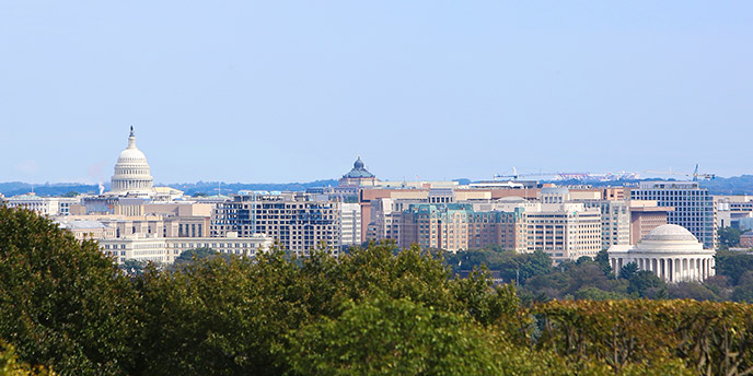 Aerial view of Madison, WI