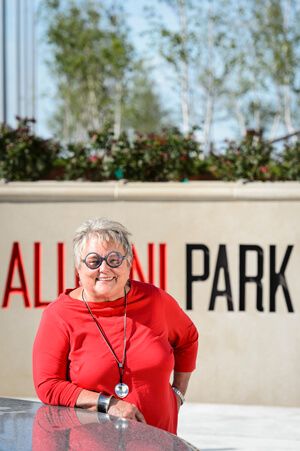 Paula Bonner in Alumni Park