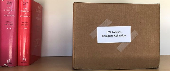 Archival collection in Steenbock Library reduced to one box.