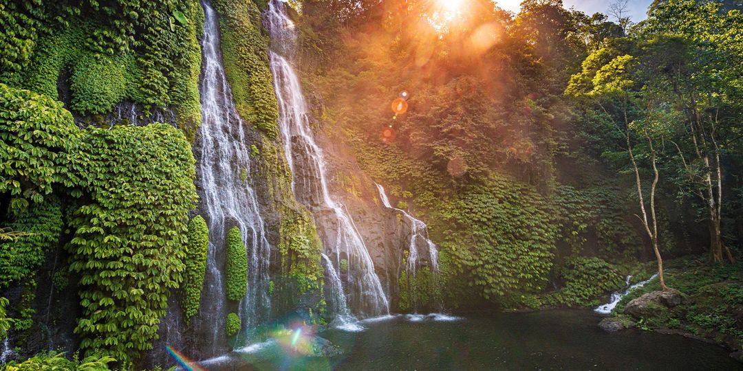 Waterfalls, likely in Malaysia or Indonesia