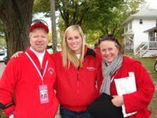 Betsy Pike and her parents