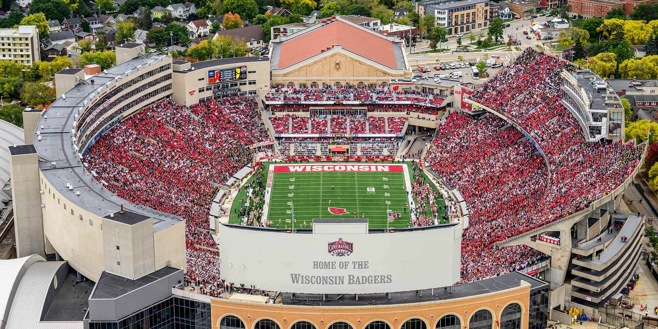 Aerial view of Camp Randall