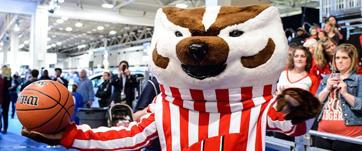 Bucky Badger at the Final Four