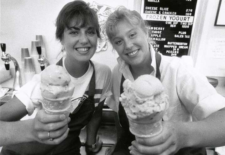 Uw-Madison Students Serving Babcock Ice Cream