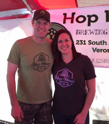 Phil and Sara Greene of Hop Hop Haus